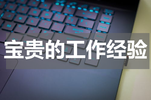 宝贵的工作经验