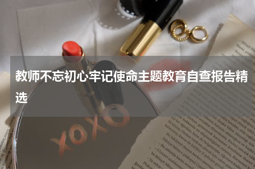 教师不忘初心牢记使命主题教育自查报告精选