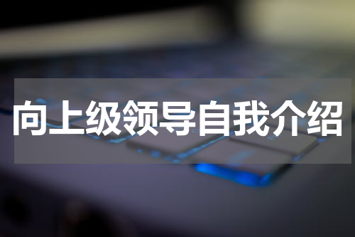 向上级领导自我介绍