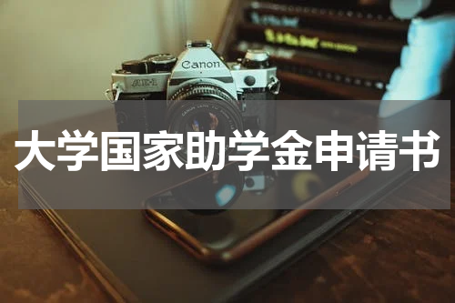 大学国家助学金申请书