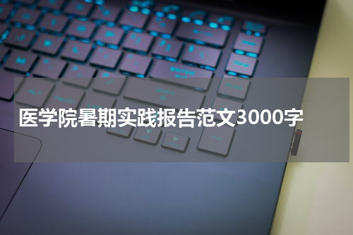 医学院暑期实践报告范文3000字