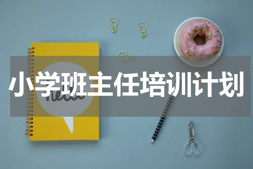 小学班主任培训计划