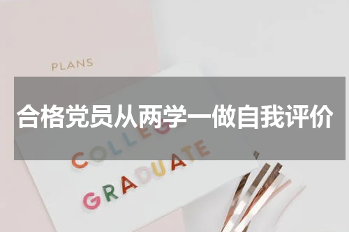 合格党员从两学一做自我评价