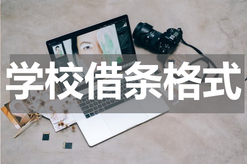 学校借条格式