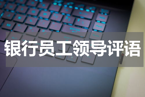 银行员工领导评语