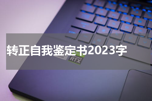 转正自我鉴定书2023字