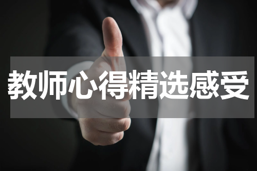 教师心得精选感受