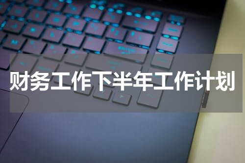 财务工作下半年工作计划