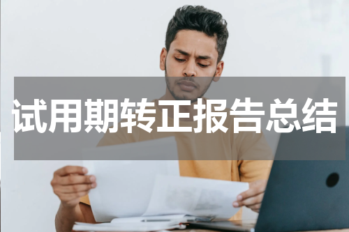 试用期转正报告总结