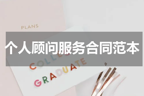 个人顾问服务合同范本
