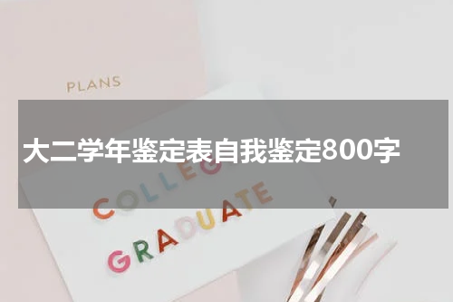 大二学年鉴定表自我鉴定800字