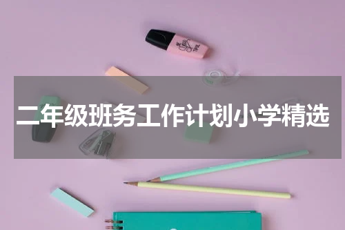 二年级班务工作计划小学精选