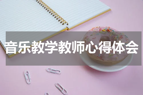 音乐教学教师心得体会