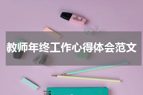 教师年终工作心得体会范文