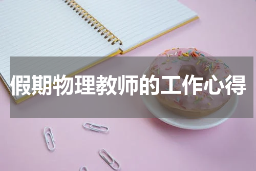 假期物理教师的工作心得
