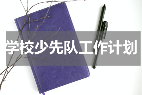 学校少先队工作计划