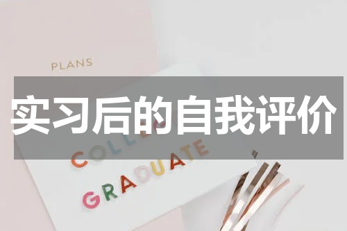 实习后的自我评价