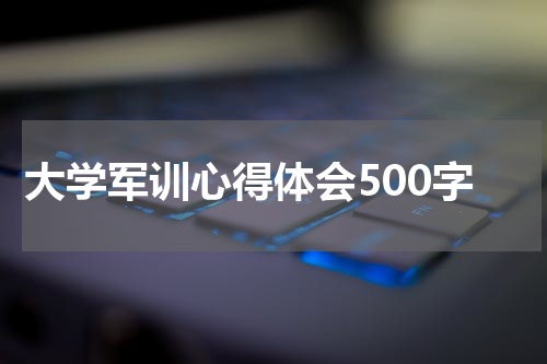 大学军训心得体会500字