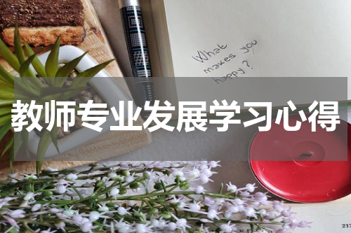 教师专业发展学习心得