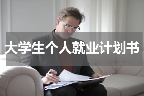 大学生个人就业计划书