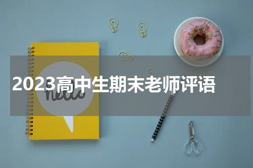 2023高中生期末老师评语