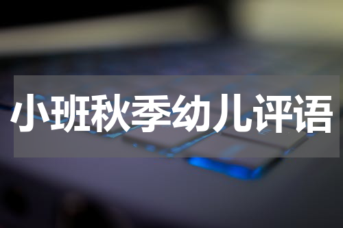 小班秋季幼儿评语
