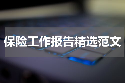 保险工作报告精选范文