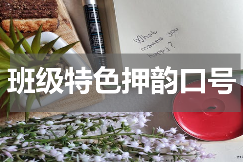 班级特色押韵口号