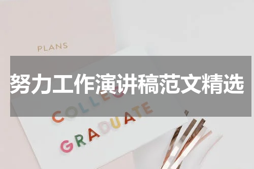 努力工作演讲稿范文精选