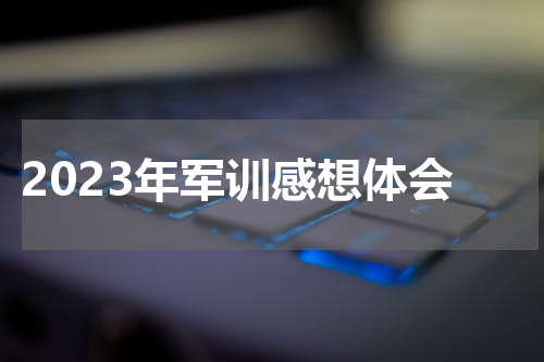 2023年军训感想体会