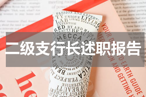 二级支行长述职报告