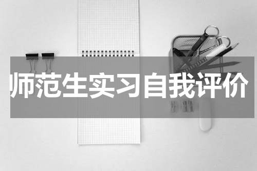 师范生实习自我评价
