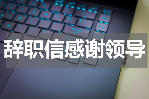 辞职信感谢领导