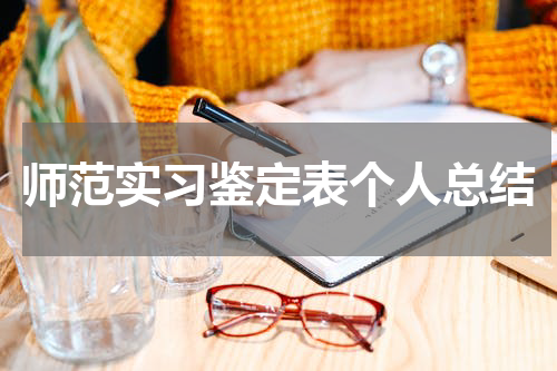 师范实习鉴定表个人总结