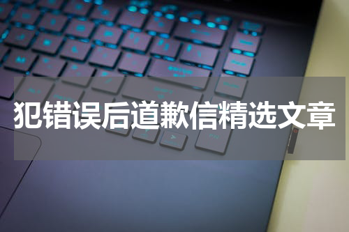 犯错误后道歉信精选文章
