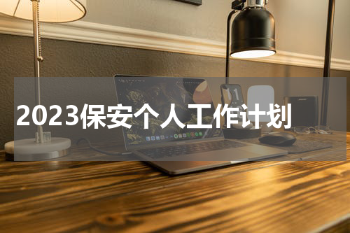 2023保安个人工作计划