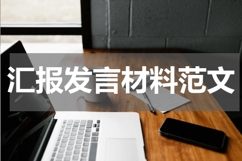 汇报发言材料范文
