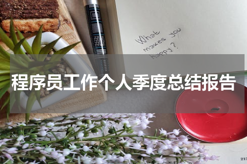 程序员工作个人季度总结报告
