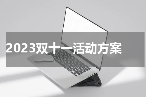 2023双十一活动方案