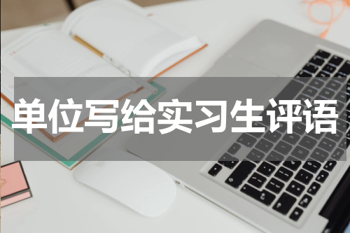单位写给实习生评语