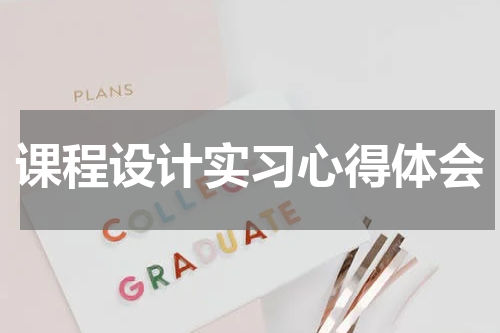 课程设计实习心得体会