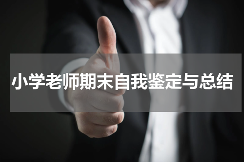 小学老师期末自我鉴定与总结