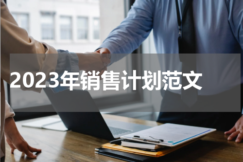 2023年销售计划范文