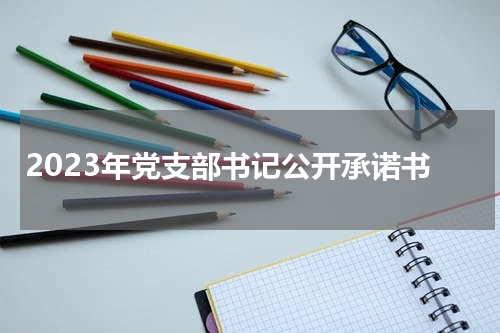 2023年党支部书记公开承诺书