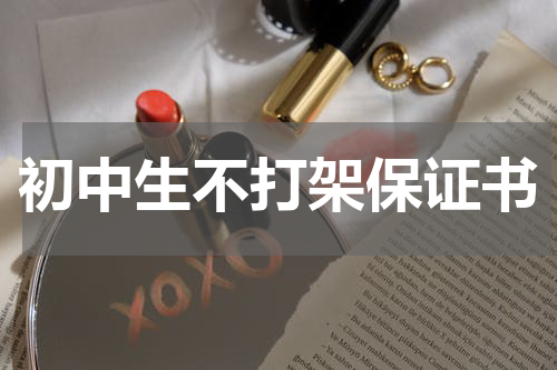 初中生不打架保证书