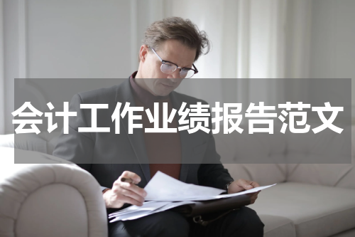会计工作业绩报告范文