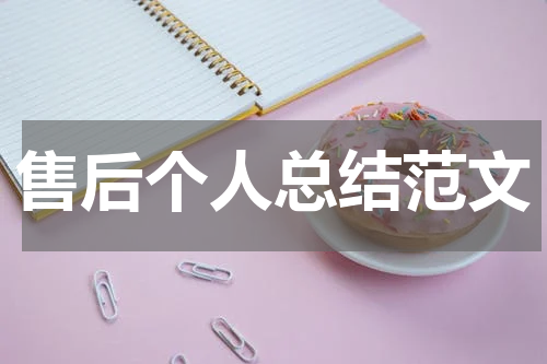 售后个人总结范文