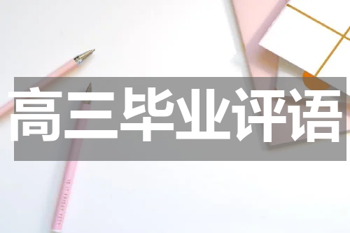 高三毕业评语