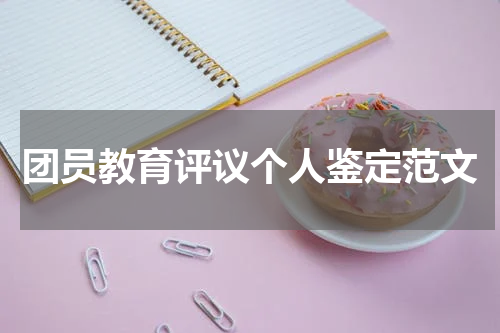团员教育评议个人鉴定范文