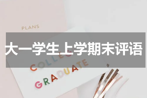 大一学生上学期末评语